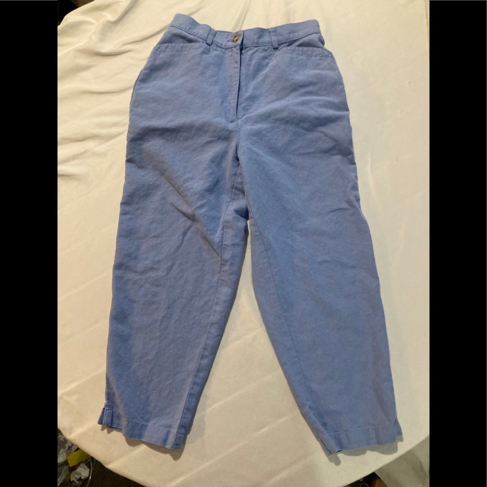 Talbots linen blend capris